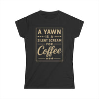 Load image into Gallery viewer, Coffee Lover Quote Shirt — Women’s Graphic Tee