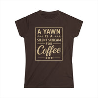 Load image into Gallery viewer, Coffee Lover Quote Shirt — Women’s Graphic Tee