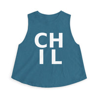 Load image into Gallery viewer, CHIL Crop Top | Perfect to Pickle and Chill