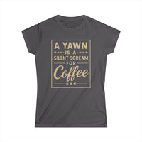 Load image into Gallery viewer, Coffee Lover Quote Shirt — Women’s Graphic Tee