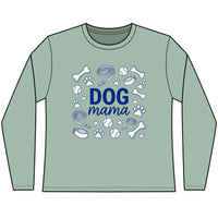 Load image into Gallery viewer, Dog Mama Long Sleeve Tee — Women’s Crewneck Pet Lover Shirt